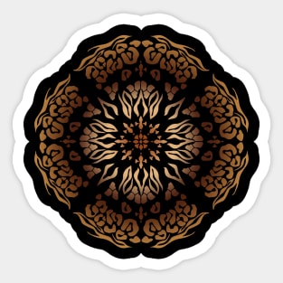 Ombre Animal Print Mandala Sticker